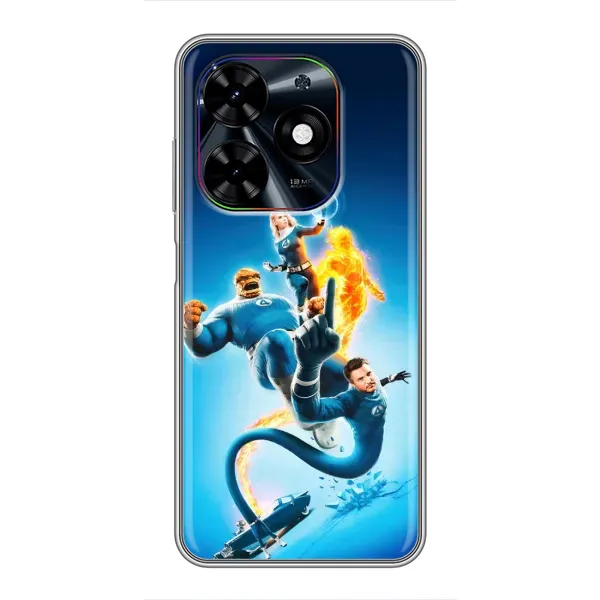 Чехол с принтом «Герои Фантастическая Четверка» для TECNO Spark Go 2024 (BG6) Чехол с принтом «Герои Фантастическая Четверка» для TECNO Spark Go 2024 (BG6)