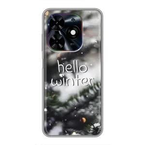 Новорічні, Святкові Чохли для Tecno Spark Go 2024 (BG6) - 2024 год (Hello winter)