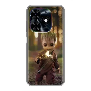 Чохол МАРВЕЛ для ТЕКНО Спарк Ґо 2024 (БГ6) (AlphaPrint) (I am Groot)