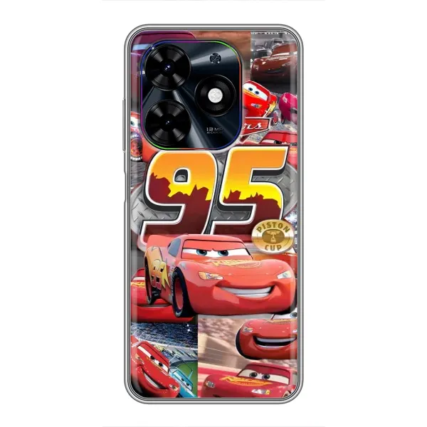 Чехол с принтом «Коллаж Молния Маквин» для TECNO Spark Go 2024 (BG6)