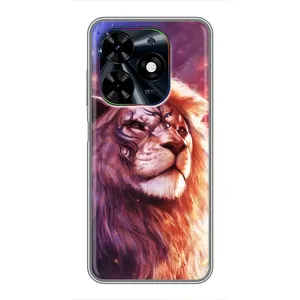 Чохол з картинкою ЛЕВ для Tecno Spark Go 2024 (BG6) (VPrint) (Красочний Лев)