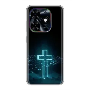 Християнські Чохли для Tecno Spark Go 2024 (BG6) (AlphaPrint) (Хрест і місто)