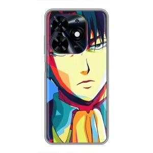 Чохли Персонажі Аніме Наруто для Tecno Spark Go 2024 (BG6) (AlphaPrint) (Леві Аккерман)