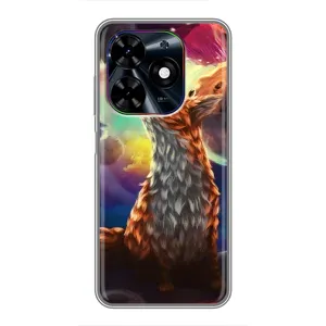 Чехлы с картинкой Лисички для Tecno Spark Go 2024 (BG6) (VPrint) (Лисица в космосе)