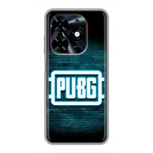 Чеjхол PUBG для ТЕКНО Спарк Ґо 2024 (БГ6) (AlphaPrint) (Лого PUBG)