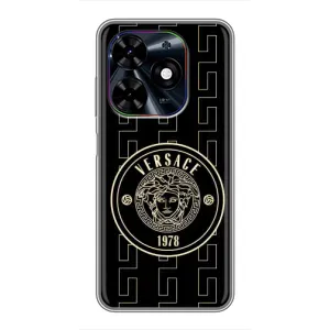 Чохли VERSACE для ТЕКНО Спарк Ґо 2024 (БГ6) (PREMIUMPrint) (Лого Версаче)