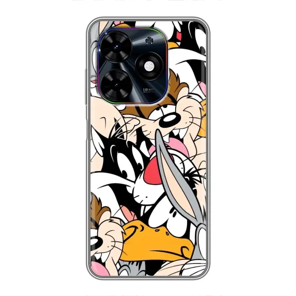 Чехол с принтом «Looney Tunes» для TECNO Spark Go 2024 (BG6) Чехол с принтом «Looney Tunes» для TECNO Spark Go 2024 (BG6)