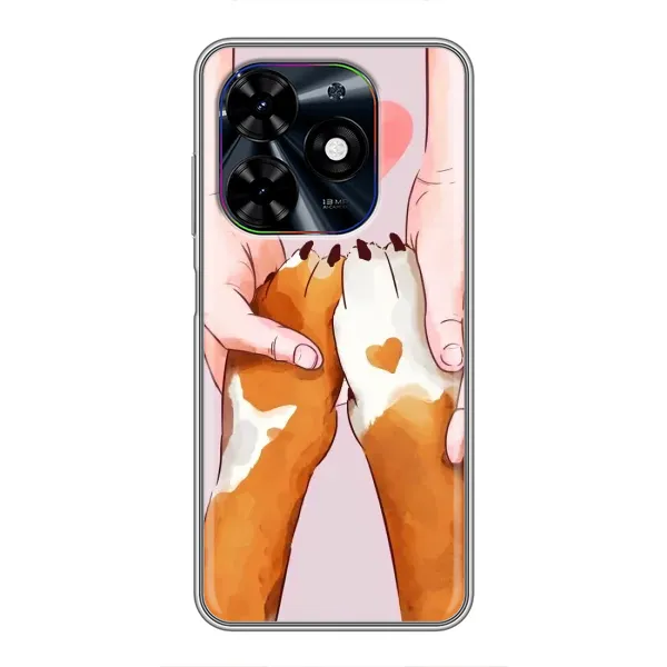 Чехол с принтом «Любовь к собакам» для TECNO Spark Go 2024 (BG6)