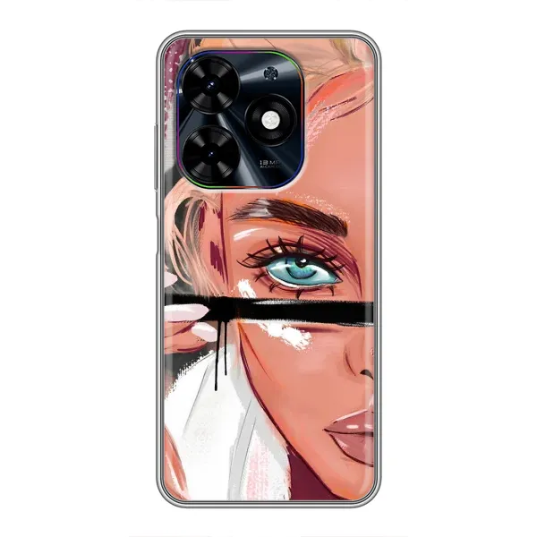 Чохол з принтом «Макіяж» для TECNO Spark Go 2024 (BG6)