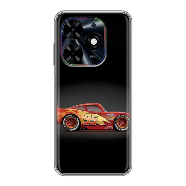 Чехол с принтом «Маквин номер 95» для TECNO Spark Go 2024 (BG6)