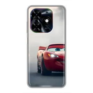 Силиконовый чехол Маквин для Tecno Spark Go 2024 (BG6) (Скоростной Маквин)