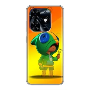 Чехол для Tecno Spark Go 2024 (BG6) Бравл Старс (VPrint) (Хлопчик Леон)