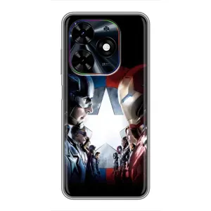 Чохли з героями Марвел Tecno Spark Go 2024 (BG6) (VPrint) (Марвел стайл)