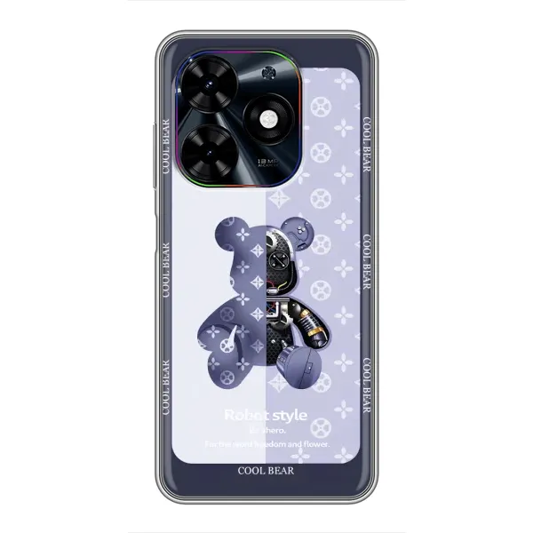 Чехол с принтом «Медвежонок LV» для TECNO Spark Go 2024 (BG6) Чехол с принтом «Медвежонок LV» для TECNO Spark Go 2024 (BG6)