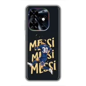 Чехлы для Tecno Spark Go 2024 (BG6) (Leo чемпион) (AlphaPrint) (Messi ПСЖ)