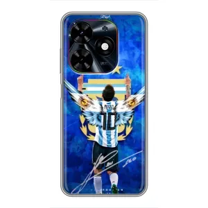 Чехлы для Tecno Spark Go 2024 (BG6) (Leo чемпион) (AlphaPrint) (Месси сборная)