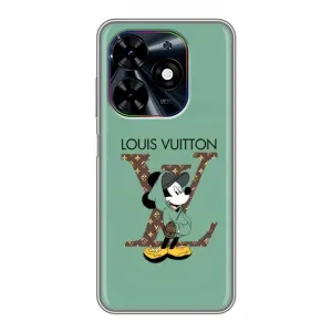 Чехлы Луи Витон для Tecno Spark Go 2024 (BG6) (AlphaPrint - LOUIS VUITTON) (Микки Маус LV)