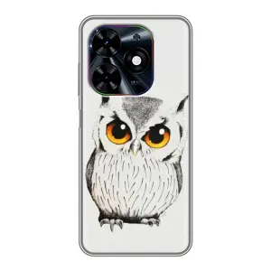 Чехол с птицами на Tecno Spark Go 2024 (BG6) (VPrint) (Милая Сова)