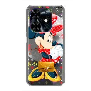 Чохол Disney Mouse Tecno Spark Go 2024 (BG6) (PREMIUMPrint) (Minni з бантіком)