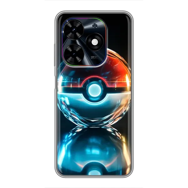 Чехол с принтом «Мяч Пикачу» для TECNO Spark Go 2024 (BG6)