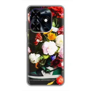 Бренднові Чохли для Tecno Spark Go 2024 (BG6) - (PREMIUMPrint) (Nike цветы)
