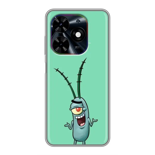 Чехол с принтом «Персонаж Планктон» для TECNO Spark Go 2024 (BG6) Чехол с принтом «Персонаж Планктон» для TECNO Spark Go 2024 (BG6)