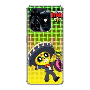 Чехлы Brawl Stars для Tecno Spark Go 2024 (BG6) (AlphaPrint) (Поко в самбреро)