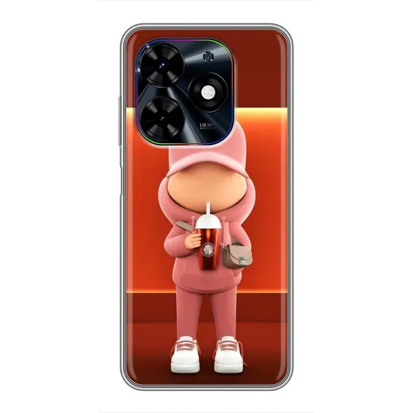 Чехол с принтом «С Кофе» для TECNO Spark Go 2024 (BG6) Чехол с принтом «С Кофе» для TECNO Spark Go 2024 (BG6)
