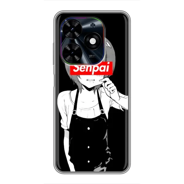 Чехол с принтом «Senpai» для TECNO Spark Go 2024 (BG6) Чехол с принтом «Senpai» для TECNO Spark Go 2024 (BG6)