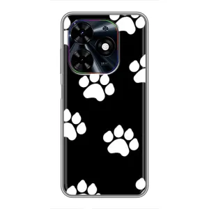 Чехлы с собаками для Tecno Spark Go 2024 (BG6) (VPrint) (Следы собаки)