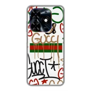 Бренднові Чохли для Tecno Spark Go 2024 (BG6) - (PREMIUMPrint) (Стиль GUUCI)