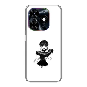 Чехлы Венсдей на Tecno Spark Go 2024 (BG6) Уэнсдей (AlphaPrint) (танец Уэнздей)