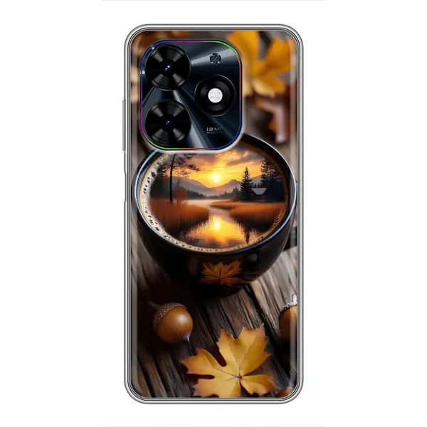 Чохол з принтом «Темна кава» для TECNO Spark Go 2024 (BG6) Чохол з принтом «Темна кава» для TECNO Spark Go 2024 (BG6)