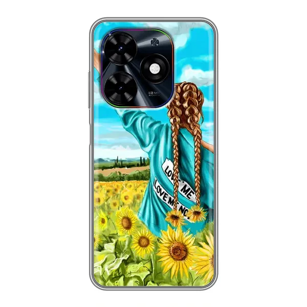 Чехол с принтом «Украиночка» для TECNO Spark Go 2024 (BG6) Чехол с принтом «Украиночка» для TECNO Spark Go 2024 (BG6)