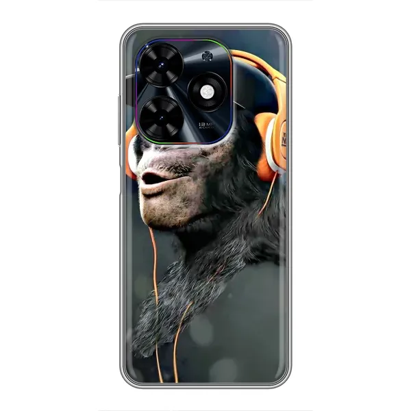 Чохол з принтом «В навушниках» для TECNO Spark Go 2024 (BG6) Чохол з принтом «В навушниках» для TECNO Spark Go 2024 (BG6)