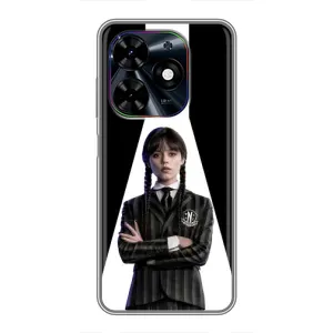Чехлы Венсдей на Tecno Spark Go 2024 (BG6) Уэнсдей (AlphaPrint) (W-Wednesday)