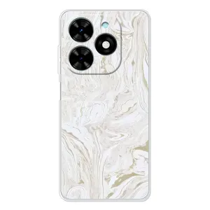 Мраморний чехол на Tecno Spark Go 2025 (VPrint) (Білий мрамор)