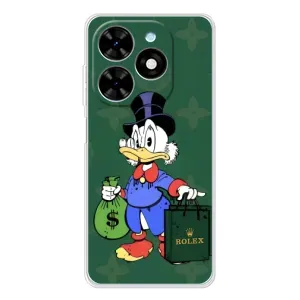 Чехли для Tecno Spark Go 2025 - Скрудж МакДак Louis Vuitton (PREMIUMPrint) (Богата Утка)