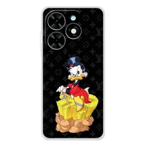Чехли для Tecno Spark Go 2025 - Скрудж МакДак Louis Vuitton (PREMIUMPrint) (Богатство Макдака)