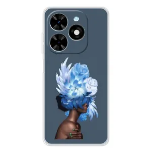 Чехлы (ART) Цветы на Tecno Spark Go 2025 (VPrint) (Цветы на голове)