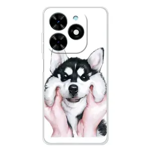 Чохли з собаками для Tecno Spark Go 2025 (VPrint) (Радісний Хаскі)