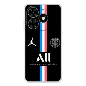 Чохли PSG для Tecno Spark Go 2025 (AlphaPrint) (футболка ПСЖ)
