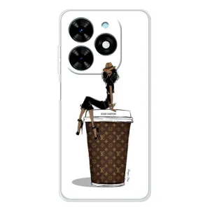 Чохли Луі Вітон для Tecno Spark Go 2025 (AlphaPrint - LOUIS VUITTON) (кава LOUIS VUITTON)