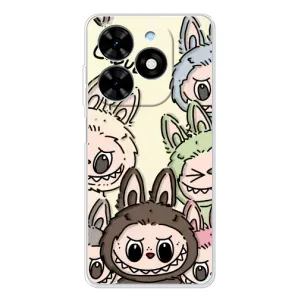 Чохол з Лабубу на Tecno Spark Go 2025 (Золота мавпа Bored Ape)