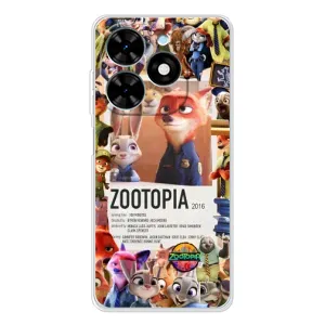 Чохол Зоотрополіс на Tecno Spark Go 2025 (Постер Зоотрополіс)