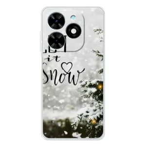 Новорічні, Святкові Чохли для Tecno Spark Go 2025 - 2024 год (Let it snow)