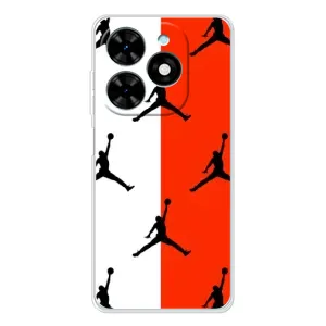 Чехлы для Tecno Spark Go 2025 - с картинкой JORDAN (AlphaPrint) (Лого Джордан)