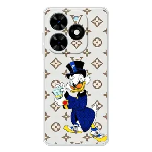 Чехли для Tecno Spark Go 2025 - Скрудж МакДак Louis Vuitton (PREMIUMPrint) (Макдак на стилі)
