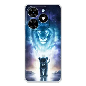 Чохол з картинкою ЛЕВ для Tecno Spark Go 2025 (VPrint) (Маленький лев)
