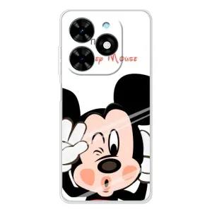 Эксклюзивный чехол для Tecno Spark Go 2025 (AlphaPrint - Мультяшные) (Маус Микки)